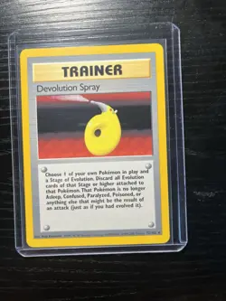 Pokemon TCG Devolution Spray Trainer Base Set 72/102 4th Print Base Set - Image 1