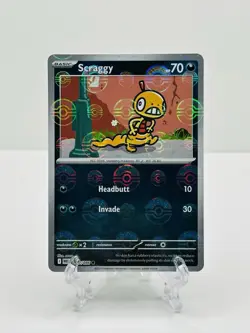 🔥Pokemon TCG-Scraggy-Poke Ball Pattern-057/086-Sv: White Flare-Holo-M/NM!🔥 - Image 1