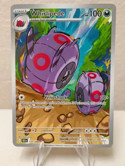 Whirlipede NM Black Bolt SV11 English Pokemon 133/086 Illustration Rare - Image 1