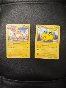 2012 POKEMON RAICHU 40/99 & PIKACHU 39/99 -2 EVOLUTION SET NEXT DESTINIES-NM/M - Image 1