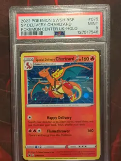 2022 Black Star Promo Special Delivery Charizard 075 Pokemon Center Holo Psa 9 - Image 1