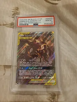 Pokemon Umbreon & Darkrai GX SM241 Sun And Moon Holo Psa 10 Black Star Promo - Image 1