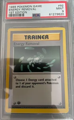1999 Pokemon Game Energy Removal 1st Edition Mint 9 - Image 1