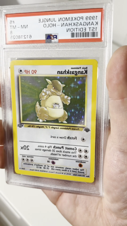 Kangaskhan-Holo 1999 Pokemon Jungle 5/64 1st Edition PSA 8 NM - MT - Image 2