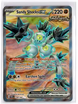 Pokemon TCG Sandy Shocks ex (Full Art) 228/182 Sv04: Paradox Rift Ultra Rare - Image 1