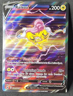 Raikou V GG41/GG70 Crown Zenith: Galarian Gallery Holo Pokemon TCG NM - Image 1