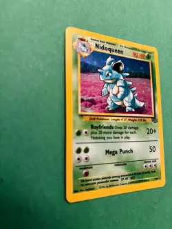 Pokemon TCG Nidoqueen Holo Rare Unlimited Jungle 7/64 + Nidoran/Nidorina! NM!! - Image 3