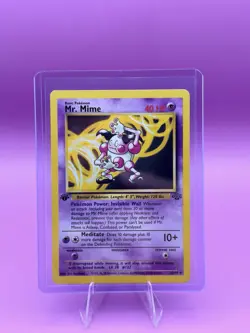 Mr. Mime 22/64 Pokemon Jungle Set Non-Holo Rare Vintage WOTC 1st Edition LP MP - Image 1