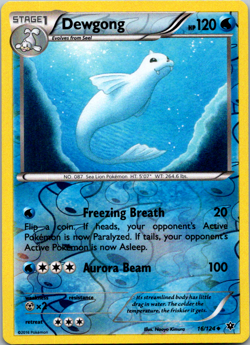Pokemon TCG Dewgong Fates Collide 16/124 Reverse Holo Uncommon Near Mint NM - Image 1