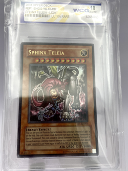 Yu-Gi-Oh! TCG Sphinx Teleia EP1-EN003 Ultra Rare GEM MINT WCG 10 - Image 1