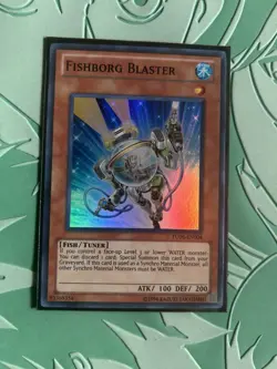 Yu-Gi-Oh Fishborg Blaster Super Rare TU06-EN004 Turbo Pack NM - Image 1