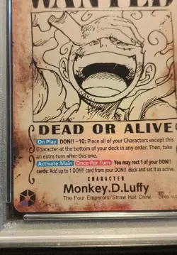 Monkey.D.Luffy (Wanted Poster) OP05-119 Emperors in the New World Foil - Image 4
