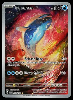 Pokemon Card - Dondozo Scarlet & Violet Base Set 207/198 Holo Illustration Rare - Image 1