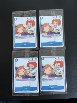 One Piece TCG Promo Card P-096 Girl Sealed Play Set of 4 - Image 1