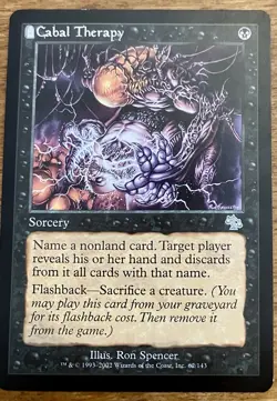 Cabal Therapy Judgment Regular NM+ Magic The Gathering MTG Unplayed Card X1 - Image 1