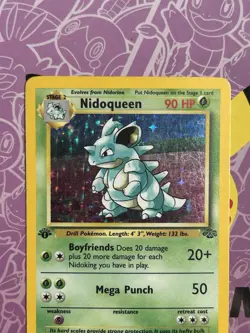 Pokemon Cards: Jungle 1st Edition Rare Holo: Nidoqueen 7/64 Near Mint - Image 1