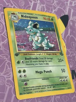 Pokemon Cards: Jungle 1st Edition Rare Holo: Nidoqueen 7/64 Near Mint - Image 3