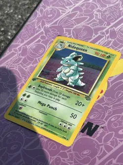 Pokemon Cards: Jungle 1st Edition Rare Holo: Nidoqueen 7/64 Near Mint - Image 4