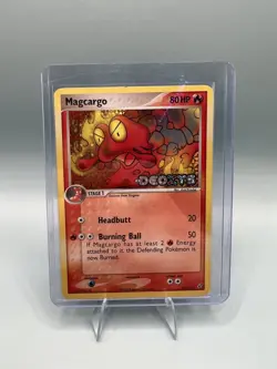 Magcargo 37/107 - Uncommon Reverse Holo Stamped Ex Deoxys - Pokemon Card - Image 1