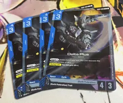 Delta Plus - Gundam Card Game #GD01-006 - GD01 - NM Foil Newtype Rising Playset - Image 1