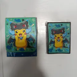 2016 Pokemon Box Pikachu Poncho Mega Charizard XY - Sleeve + Deck Box - No Cards - Image 3