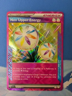 Neo Upper Energy 162/162 - Ace Spec - Temporal Forces - Pokemon TCG Card NM - Image 1