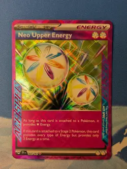 Neo Upper Energy 162/162 - Ace Spec - Temporal Forces - Pokemon TCG Card NM - Image 2