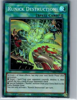Runick Destruction TAMA-EN031 Tactical Masters - Yu Gi Oh Card - NM - Image 1