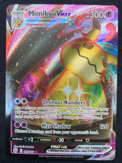 Pokemon Card Mimikyu VMAX 069/172 Brilliant Stars Holo Rare (NM) - Image 1