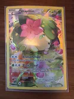 Pokemon TCG Shaymin XY115 XY Holo Black Star Promo Card (pre Owned) - Image 1