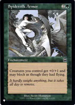 MTG Spidersilk Armor (273/350) | NM | The List {LST} - Image 1