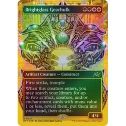 FOIL BRIGHTGLASS GEARHULK (BORDERLESS) (FIRST-PLACE FOIL) Aetherdrift DFT MTG - Image 1