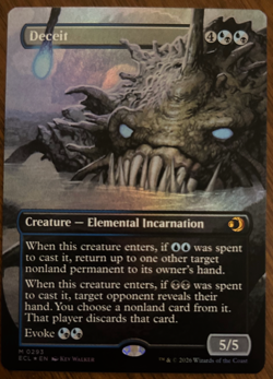 MTG - Deceit (borderless foil) - ECL - Image 1