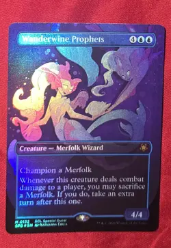Wanderwine Prophets - Foil - Borderless Special Guests Lorwyn Eclipsed MTG - Image 1