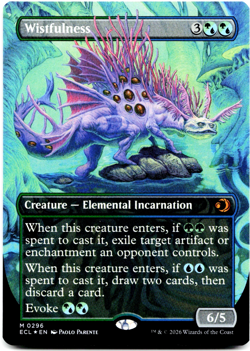 Wistfulness (Borderless) - FOIL - [Lorwyn Eclipsed] Magic MTG ECL 0296 NM 🌳💧 - Image 3