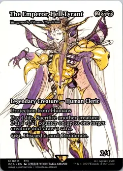The Emperor, Hell Tyrant SHOWCASE MTG Mythic Rare Magic Final Fantasy 2 FFII - Image 1