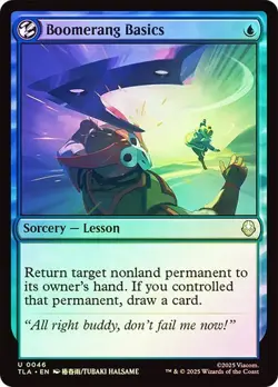 Boomerang Basics Foil Avatar: The Last Airbender NM MTG - Image 1