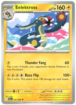 Eelektross - 032/086 - Black Bolt - NM/M - Pokemon TCG - English - Image 1