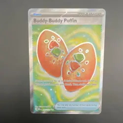 Pokemon Buddy-Buddy Poffin 167/132 Me01 Trainer Ultra Rare Holo TCG - Image 1