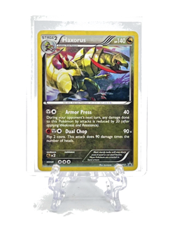 HAXORUS STAGE 2 2012 Pokemon Black Star Promo #BW57 BLACK & WHITE HOLO PROMO - Image 2