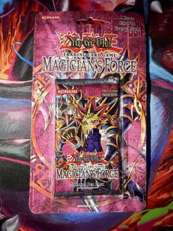 2003 Yu-Gi-Oh Magician’s Force Unlimited Blister Pack Sealed TCG Booster - Image 1