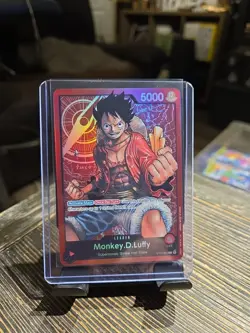Monkey.D.Luffy Leader Foil Pre-Errata - NM - One Piece TCG - ST01-001 - English - Image 1