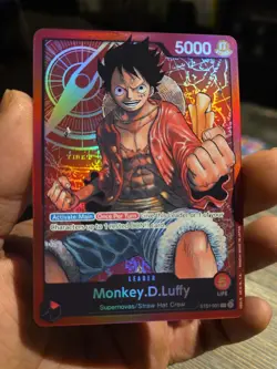 Monkey.D.Luffy Leader Foil Pre-Errata - NM - One Piece TCG - ST01-001 - English - Image 3