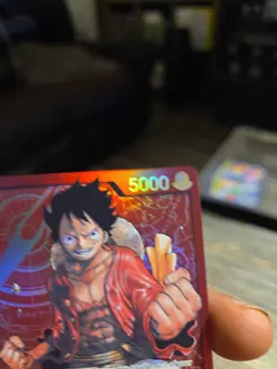 Monkey.D.Luffy Leader Foil Pre-Errata - NM - One Piece TCG - ST01-001 - English - Image 4