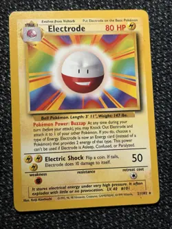 Pokemon TCG Electrode Base Set Card 021/102 Regular NM Condition - Image 4