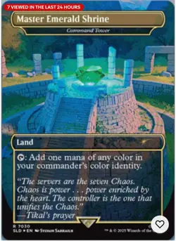 Master Emerald Shrine ✨FOIL✨ Secret Lair x Sonic BONUS CARD Magic MTG - Image 1