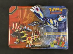 Pokemon Cards SEALED Kyogre & Groudon Treasure Chest Lunchbox Tin XY Ultra Rare - Image 1