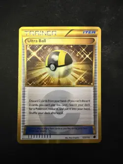Pokemon Ultra Ball Plasma Freeze 122/116 Secret Rare Card Gold - Image 1