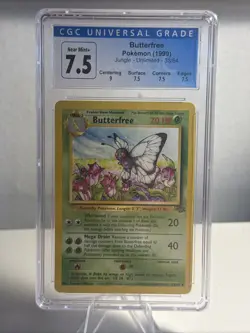 Pokemon TCG Butterfree Card Jungle Set, Unlimited Uncommon, LP Vintage 1999 - Image 1