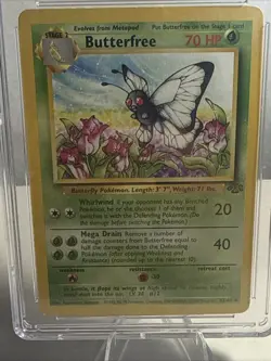 Pokemon TCG Butterfree Card Jungle Set, Unlimited Uncommon, LP Vintage 1999 - Image 3